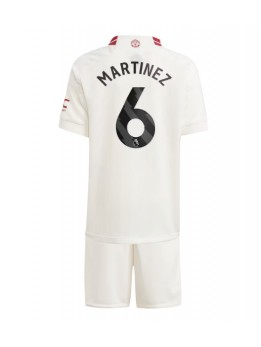 Manchester United Lisandro Martinez #6 Ausweichtrikot für Kinder 2023-24 Kurzarm (+ Kurze Hosen)